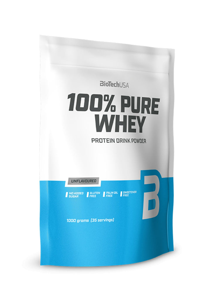 Proteina din zer BiotechUSA 100% Pure Whey 1 kg - gym-stack.ro