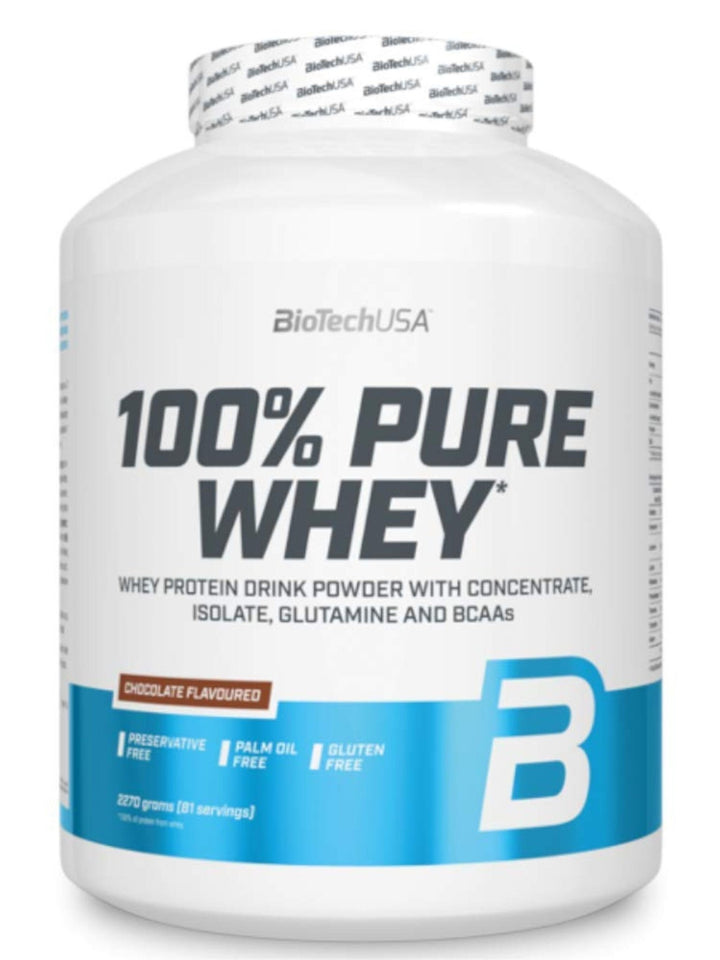 Proteina din zer, BiotechUSA, 100% Pure Whey, 2270g - gym-stack.ro