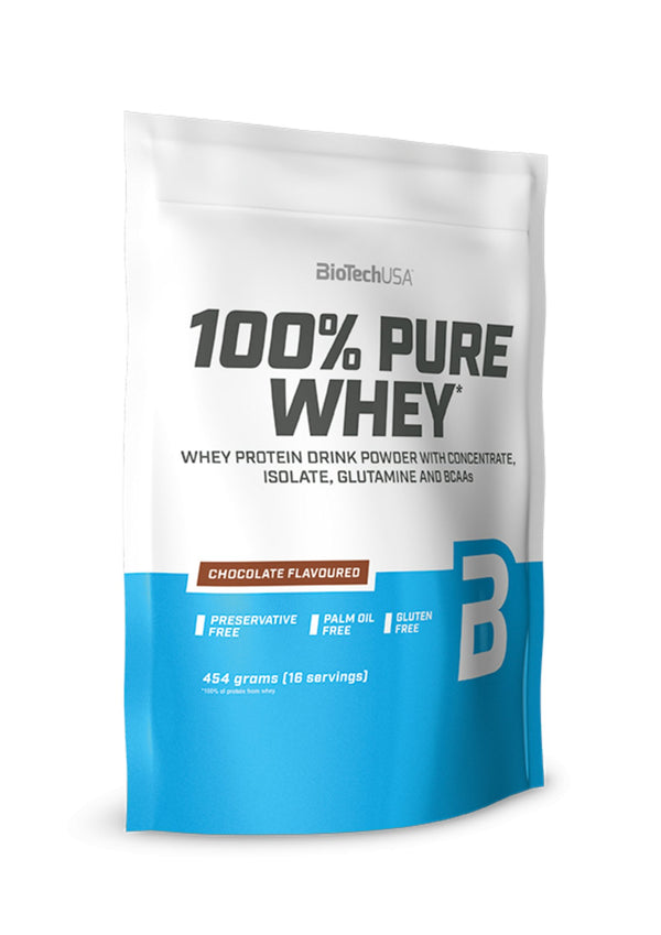 Proteina din zer - BiotechUSA 100% Pure Whey 454g - gym-stack.ro