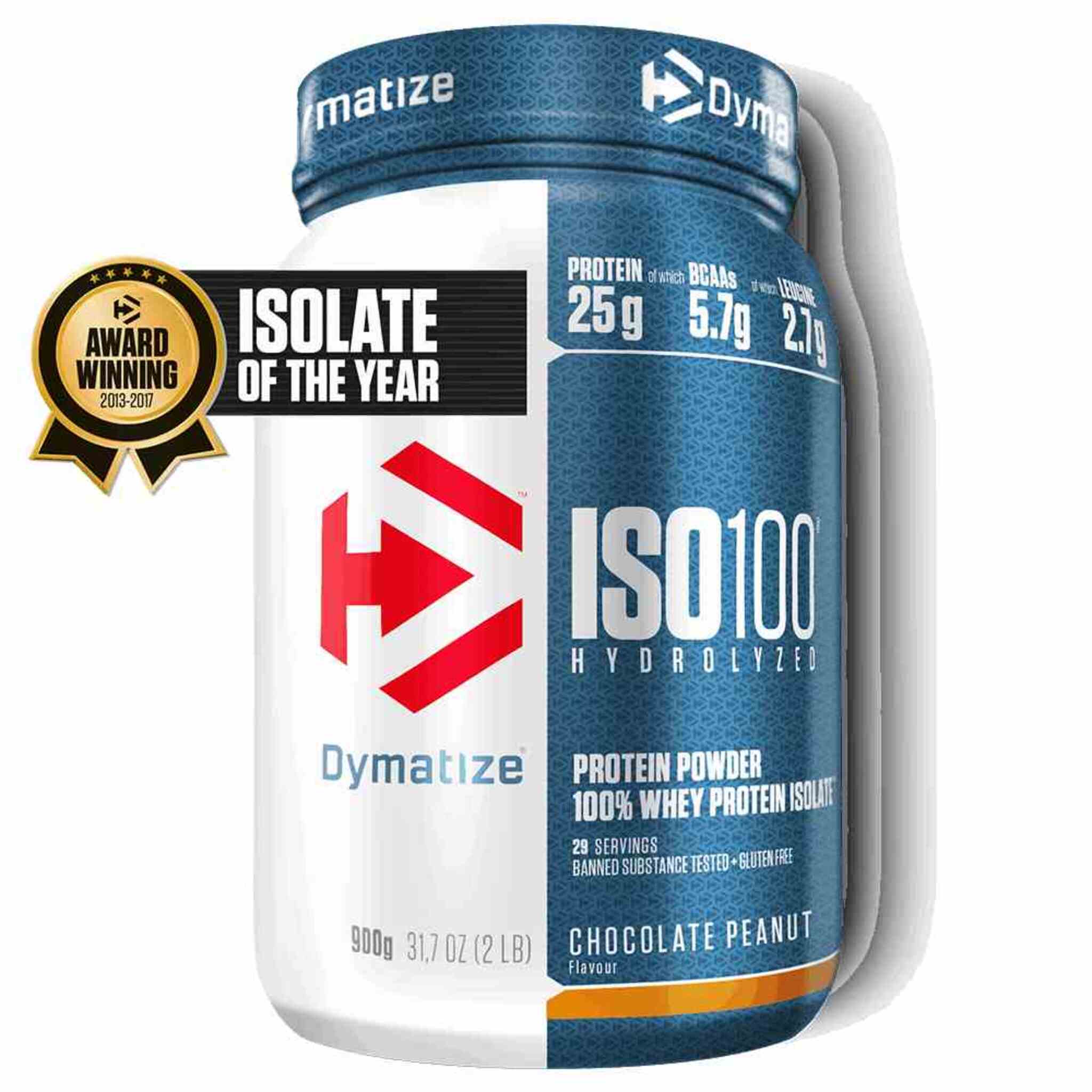 Proteina din zer izolata, Dymatize, Iso100, 900g - gym-stack.ro