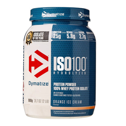 Proteina din zer izolata, Dymatize, Iso100, 900g - gym-stack.ro