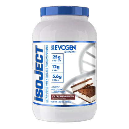 Proteina din zer izolata, Evogen, IsoJect, 896 g - gym-stack.ro