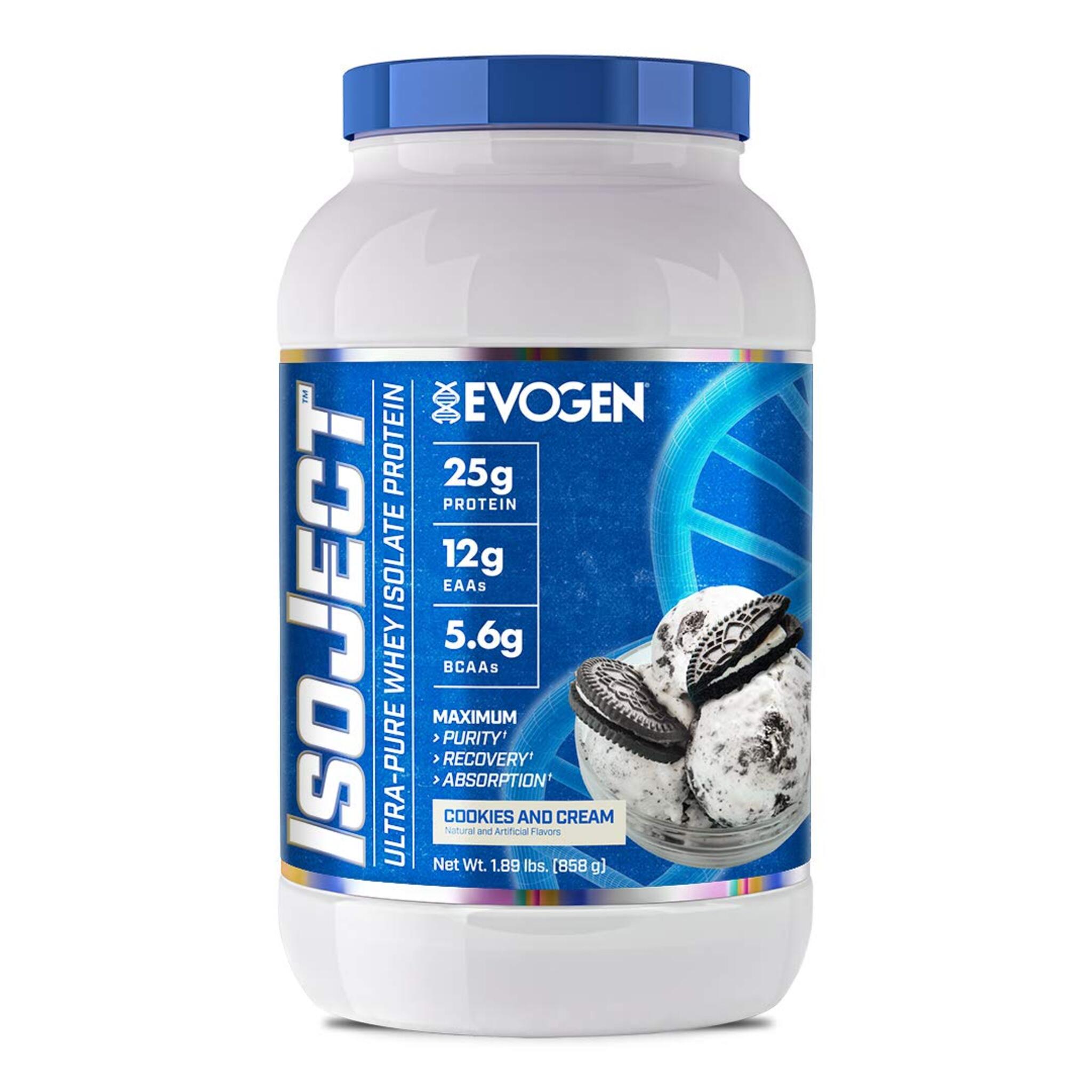 Proteina din zer izolata, Evogen, IsoJect, 896 g - gym-stack.ro