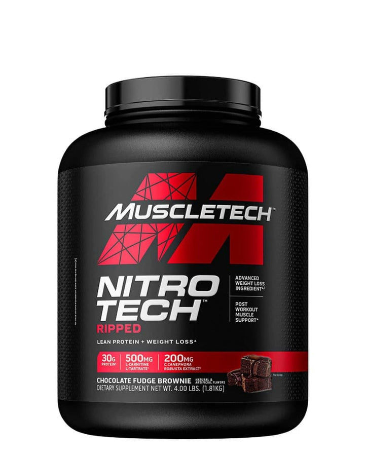 Proteina din zer izolata - Muscletech Nitro-Tech Ripped 1800g - gym-stack.ro