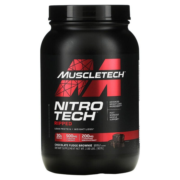 Proteina din zer izolata - Muscletech Nitro-Tech Ripped 907g - gym-stack.ro