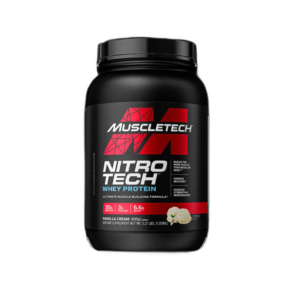 Proteina din Zer, Muscletech, Nitro-Tech Performance Series, 908g - gym-stack.ro