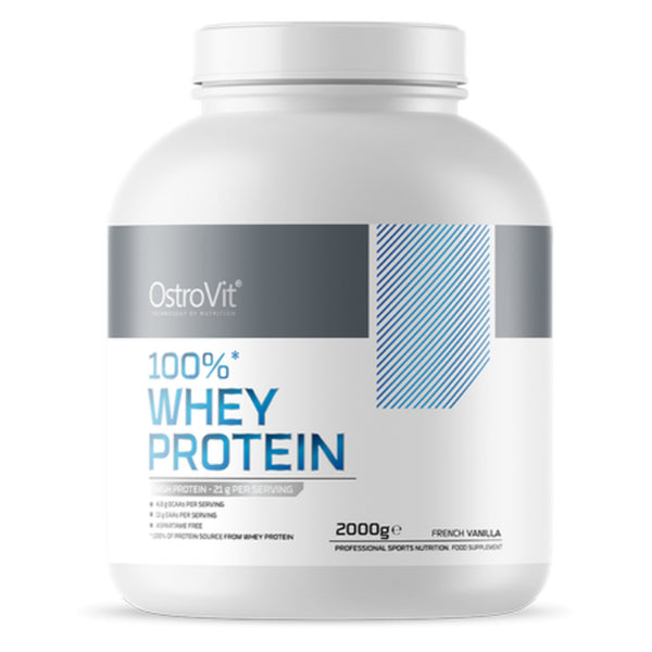 Proteina Din Zer, OstroVit 100% Whey Protein, 2000 g - gym-stack.ro