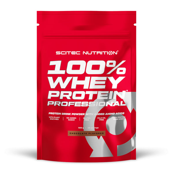 Proteina din zer - Scitec Nutrition 100% Whey Protein Professional 500g - gym-stack.ro