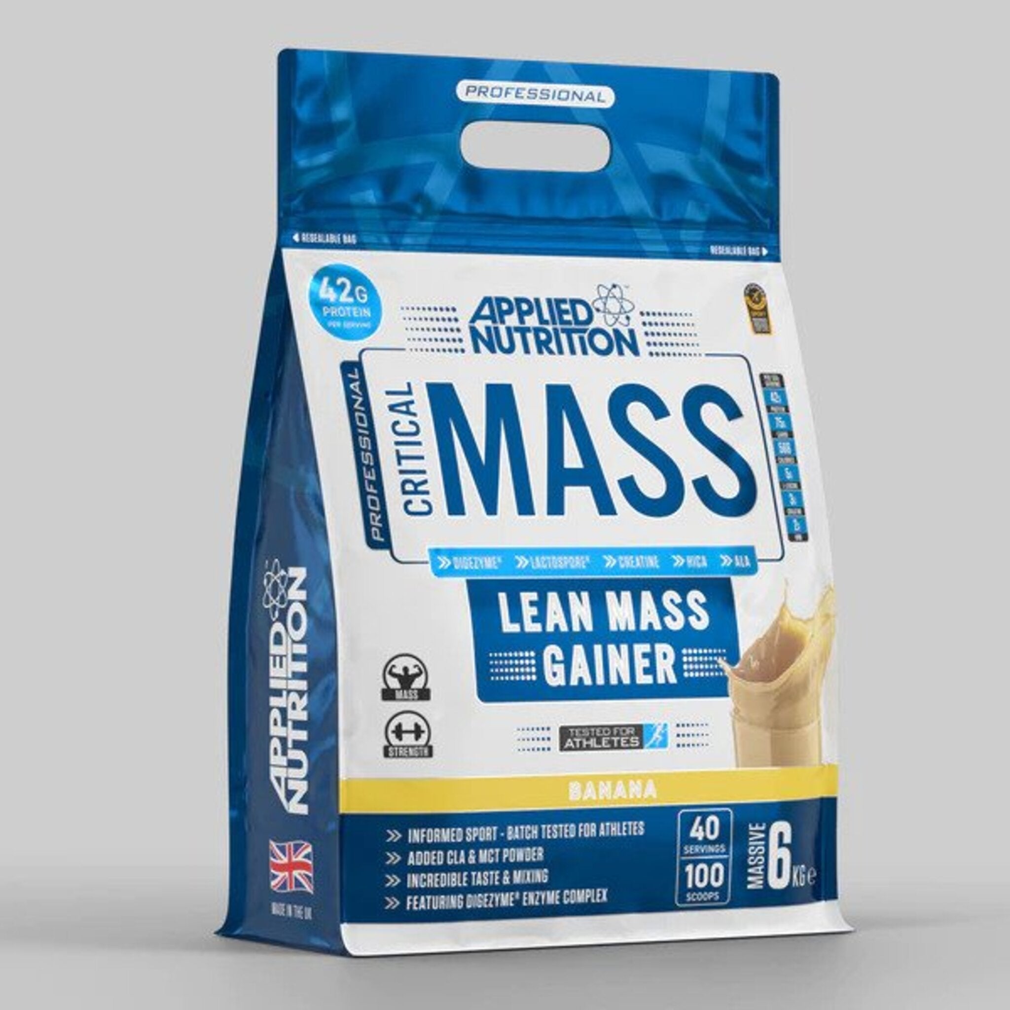 Proteina masa musculara , Applied Nutrition Critical Mass, 6000g - gym-stack.ro