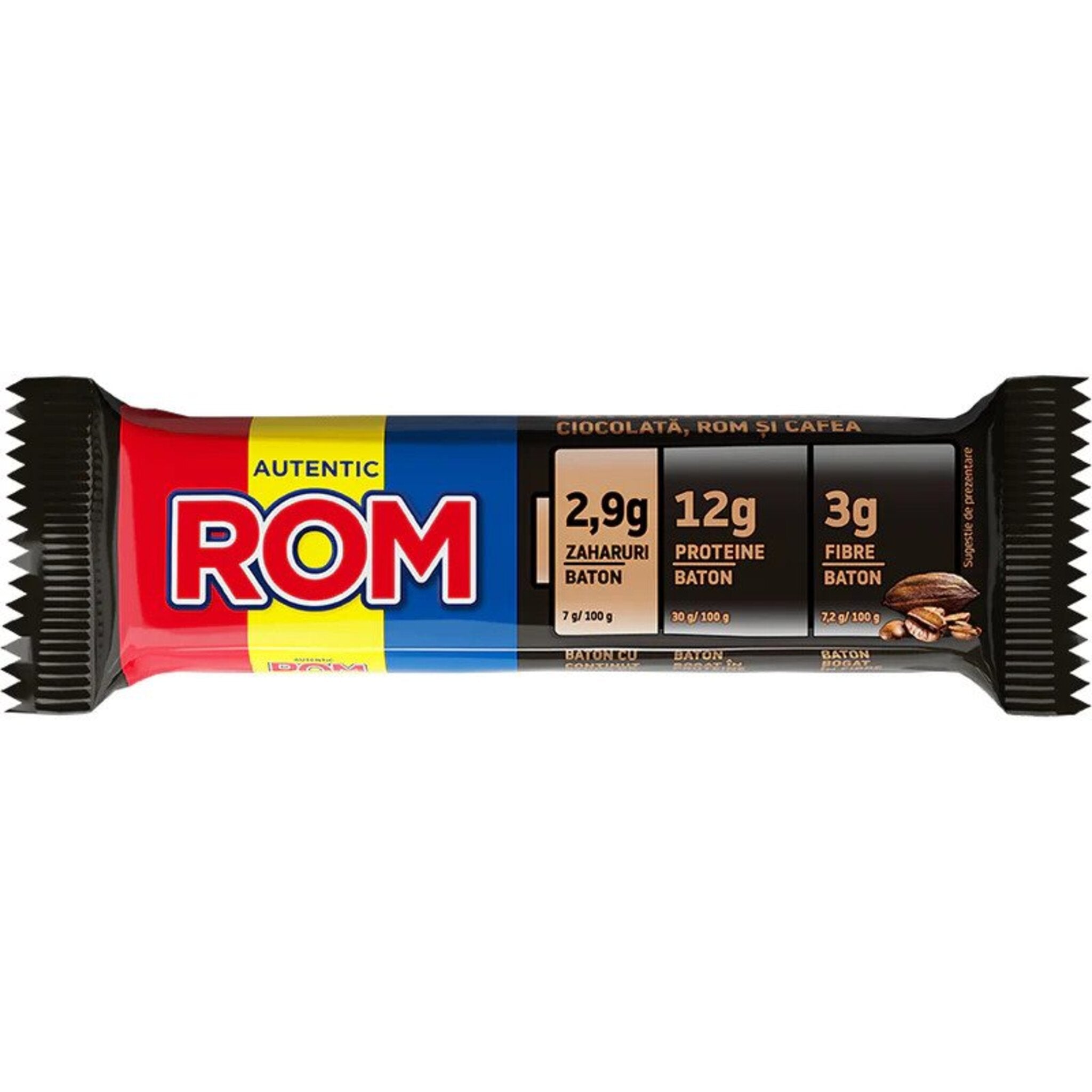 Black Friday - Reduceri Rom Baton cu proteine crema cafea 41 g EXP: 06/2024 Promotie