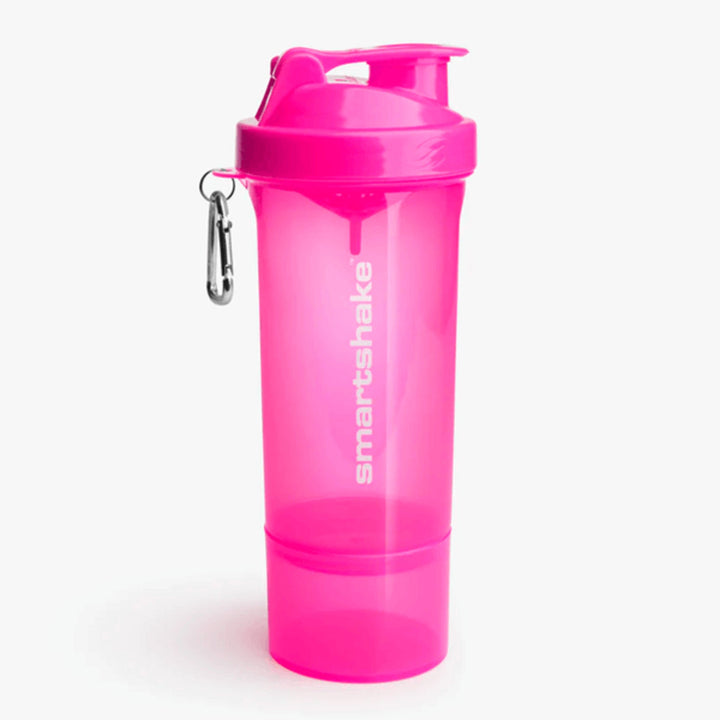 Shaker, Slim Series, Pink, SmartShake, 500ml - gym-stack.ro