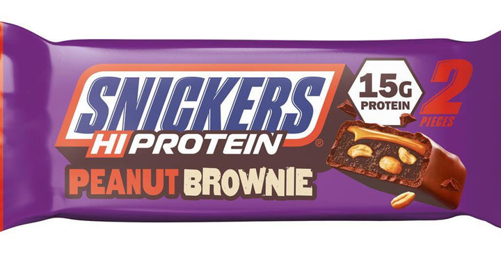 Snickers Hi Protein Bar Peanut Brownie 2 x 25 g | Baton proteic - gym-stack.ro