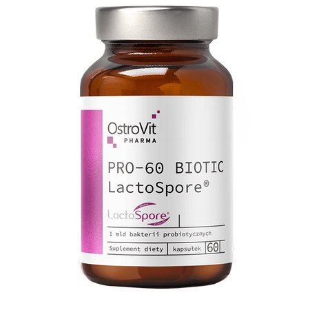 Supliment Alimentar Pentru Digestie, OstroVit Pro-60 Biotic LactoSpore, 60caps - gym-stack.ro