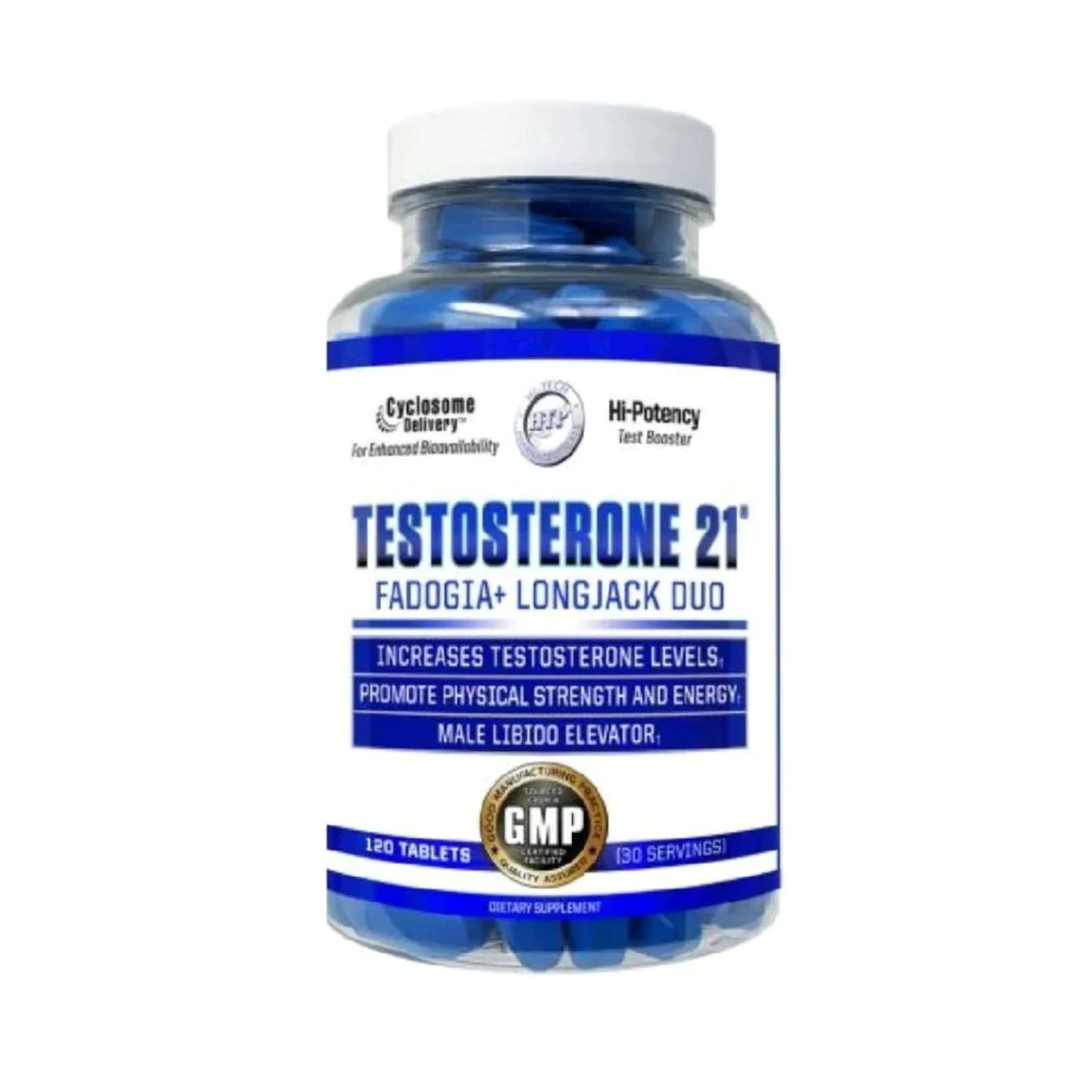 Black Friday - Reduceri Supliment pentru Cresterea Testosteronului, Hi Tech Pharma, Testosterone  21, Fadogia agrestis+ Tongkat Ali, 120 Tablete Promotie