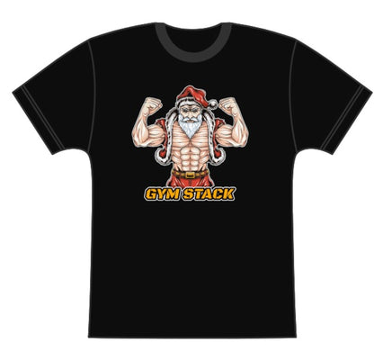 Tricou Sala Personalizat, Jacked Santa, Gym Stack