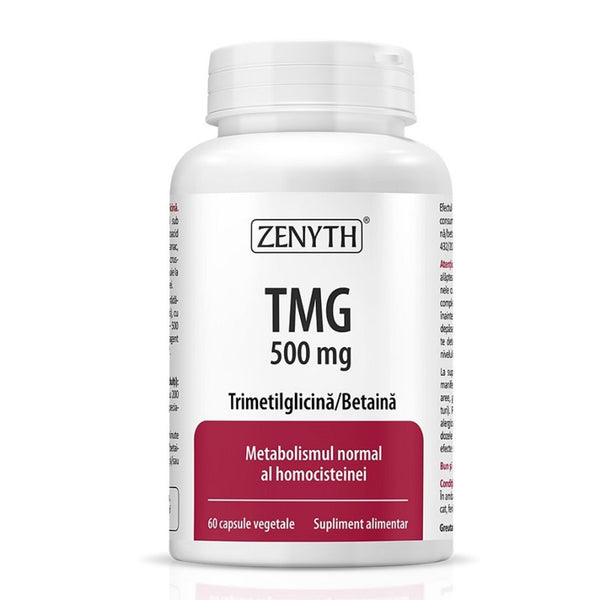 Trimetilglicina/Betaina, TMG Zenyth, 60 caps - gym-stack.ro