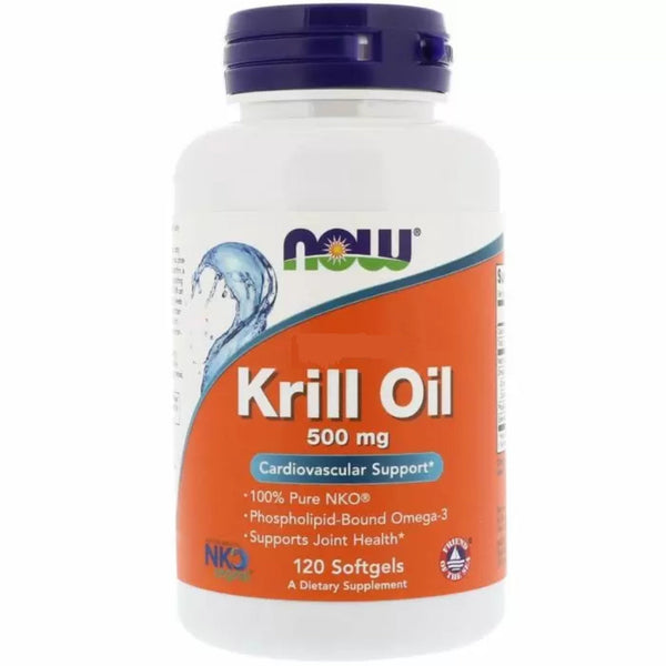 Ulei de Krill, Now Foods, Krill Oil 500mg, 120Softgels - gym-stack.ro
