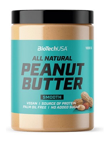 Black Friday - Reduceri Unt de arahide - BioTechUSA All Natural Peanut Butter 1000g Promotie