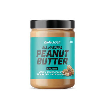 Black Friday - Reduceri Unt de Arahide, BioTechUSA, All Natural Peanut Butter, 400g Promotie