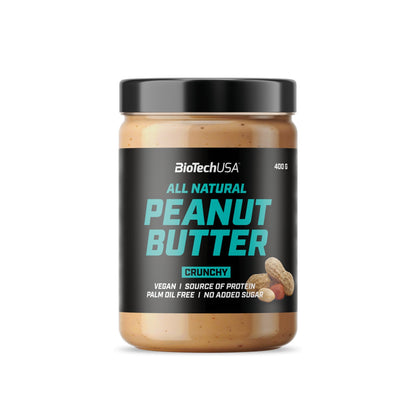 Black Friday - Reduceri Unt de Arahide, BioTechUSA, All Natural Peanut Butter, 400g Promotie