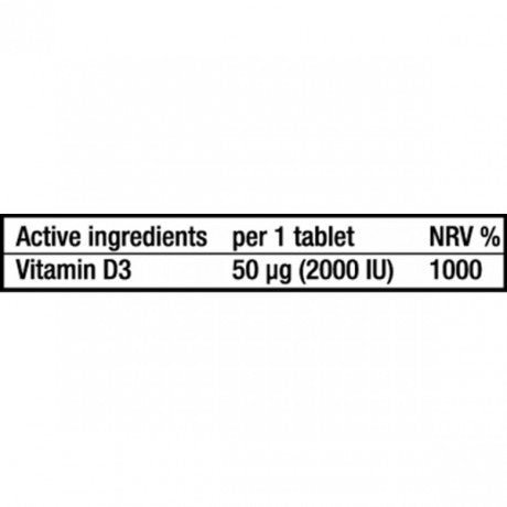 Vitamina D3 - BioTechUSA Vitamin D3 60 tablets - gym-stack.ro