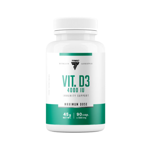 Vitamina D3, Trec Nutrition, Vitamin D3 4000 IU, 90caps - gym-stack.ro
