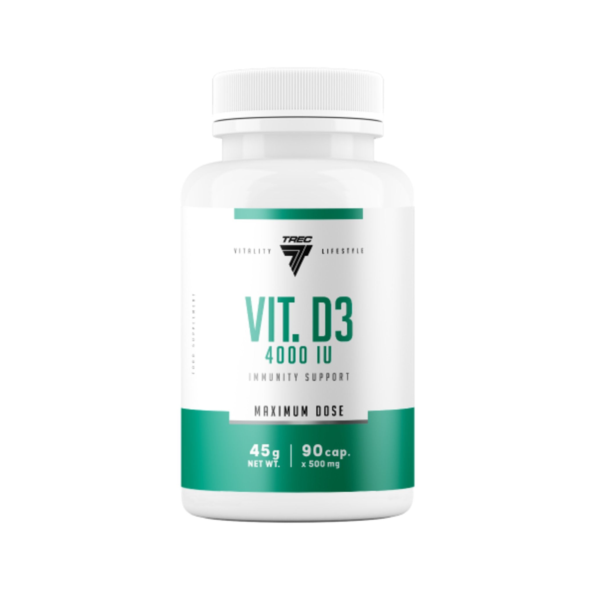 Vitamina D3, Trec Nutrition, Vitamin D3 4000 IU, 90caps