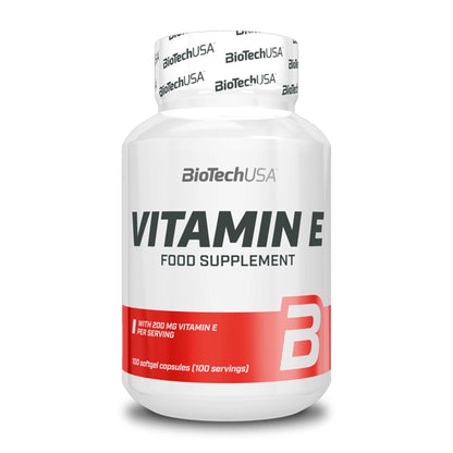 Black Friday - Reduceri Vitamina E - BioTechUSA Vitamin E 100 softgels capsules Promotie