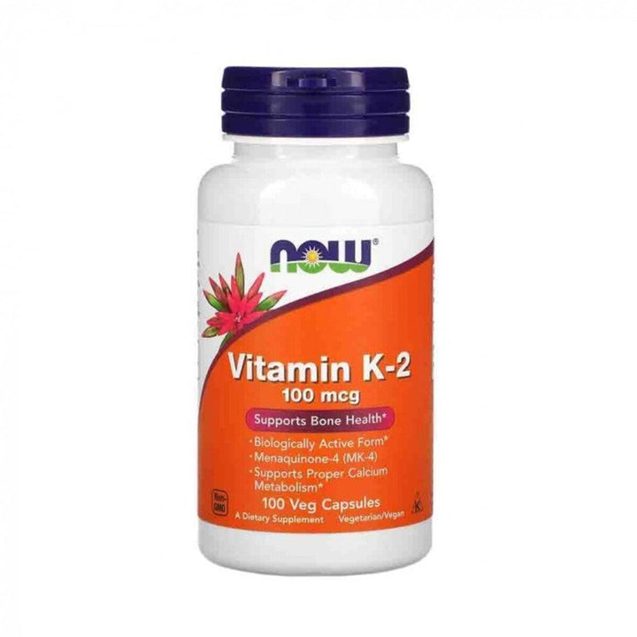 Vitamina K-2, Now Foods 100mcg, 100 caps - gym-stack.ro
