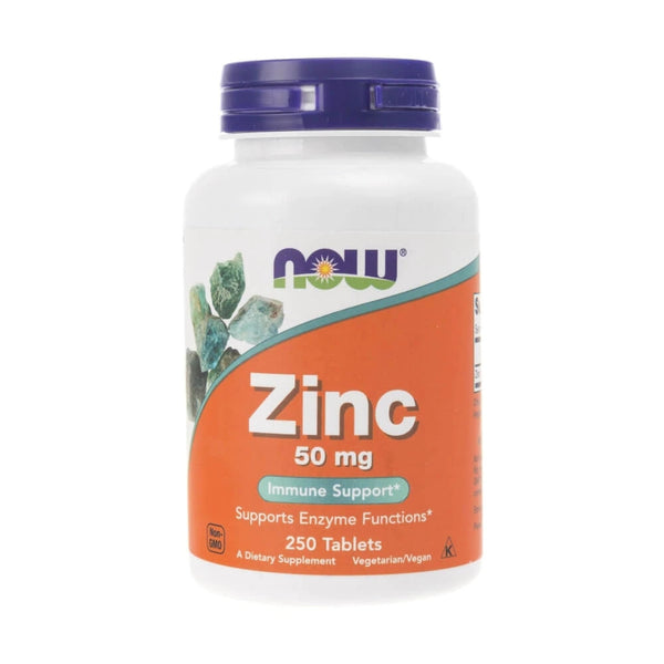 Zinc, Now Foods, Zinc 50mg, 100tablete - gym-stack.ro